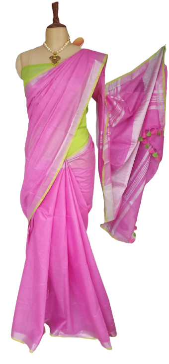 Khadi Linen Saree SILK ZONE