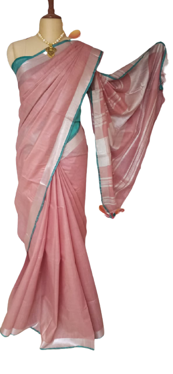Khadi Linen Saree SILK ZONE