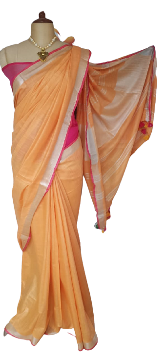 Khadi Linen Saree SILK ZONE