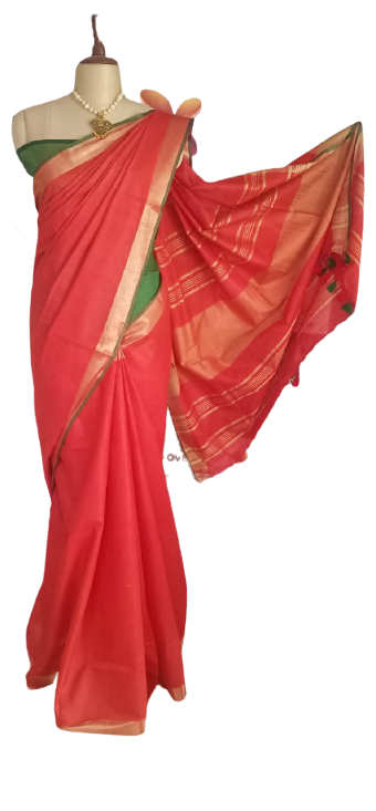 Khadi Linen Saree SILK ZONE