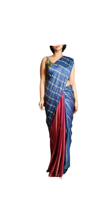 Soft SilK Stripes Saree With Exclusive Offer Buy 1 and Get 1 free SILK ZONE