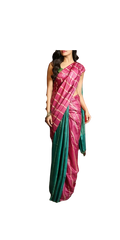 Soft Silk Stripes Saree  With Exclusive Offer Buy 1 and Get 1 free M J HANDLOOM