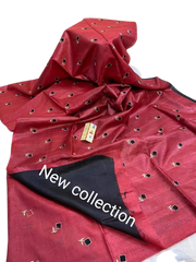 Tussar Kora Silk Saree M J HANDLOOM
