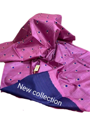 Tussar Kora Silk Saree M J HANDLOOM