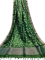 Silk Linen Embroidery Saree M J HANDLOOM