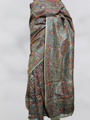Pure Tussar Silk print saree