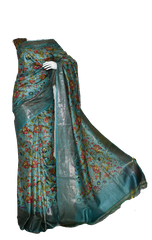 Pure Tussar Silk print saree