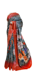 Pure Tussar Silk print saree