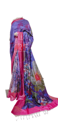 Pure Tussar Silk print saree