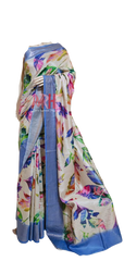 Pure Tussar Silk print saree