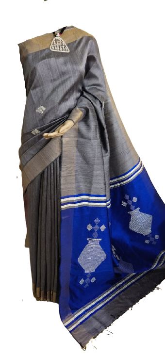Tussar Dupion Silk Saree SILK ZONE