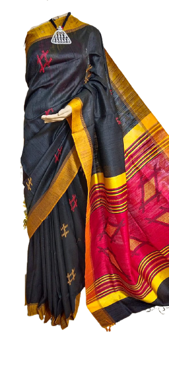 Tussar Dupion Silk Saree SILK ZONE