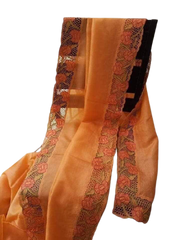 Tussar Silk Hand Embroidery Cutwork SILKZONE
