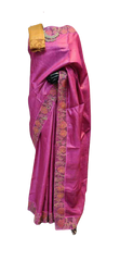 Tussar Silk Hand Embroidery Cutwork SILK ZONE