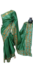 Tussar Silk Hand Embroidery Cutwork SILKZONE