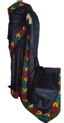 Tussar Silk Hand Embroidery Cutwork SILKZONE