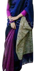 Pure Linen Saree M J HANDLOOMS