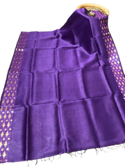 Organza Linen Cutwork Saree M J HANDLOOMS
