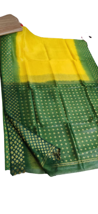 Organza Linen Cutwork Saree M J HANDLOOMS