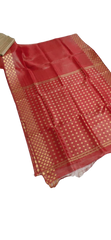 Organza Linen Cutwork Saree M J HANDLOOMS
