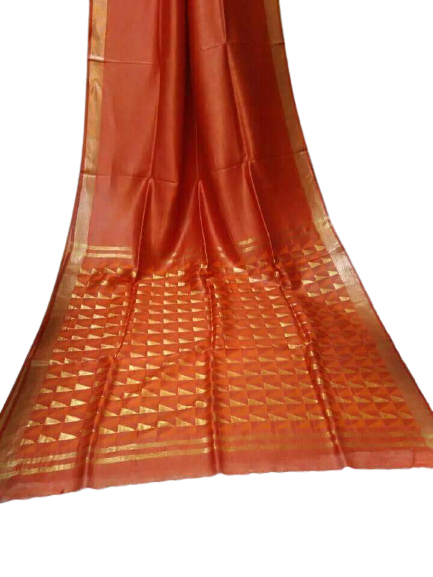 Organza Linen Cutwork Saree M J HANDLOOMS