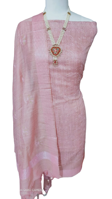 Soft Silk Embroidery Suit M J HANDLOOM