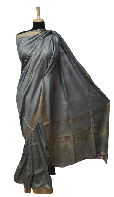 Tussar Munga Silk Saree HIND SILK
