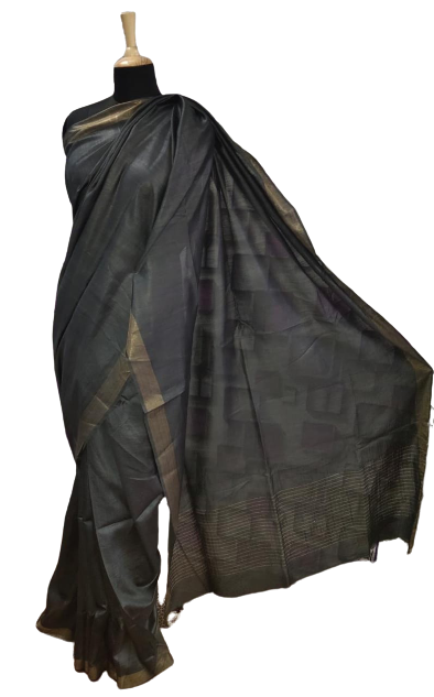 Tussar Munga Silk Saree HIND SILK