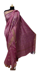 Tussar Munga Silk Zari Butta Saree HIND SILK