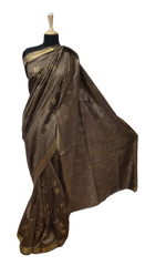 Tussar Munga Silk Zari Butta Saree HIND SILK