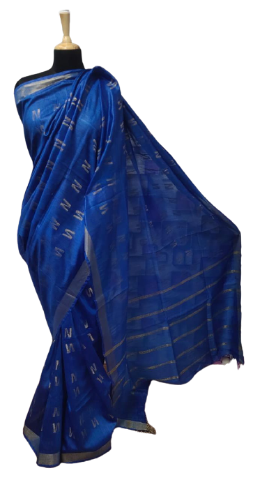 Tussar Munga Silk Zari Butta Saree HIND SILK