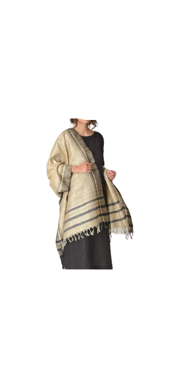 Tussar Ghicha Silk Dupatta SADAF