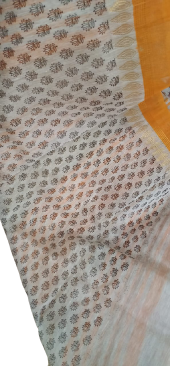 Organza Silk Linen Saree SILK ZONE