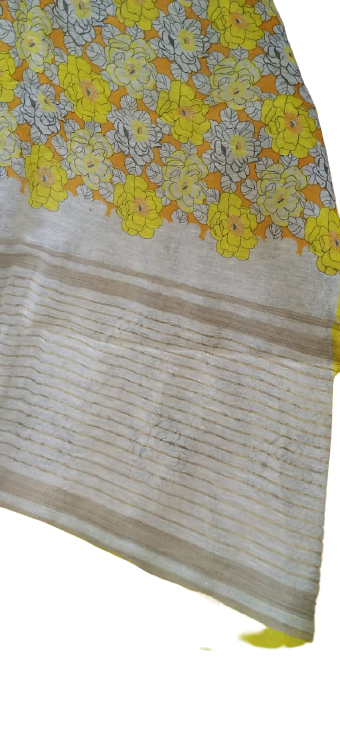 Organza Silk Linen Saree SILK ZONE