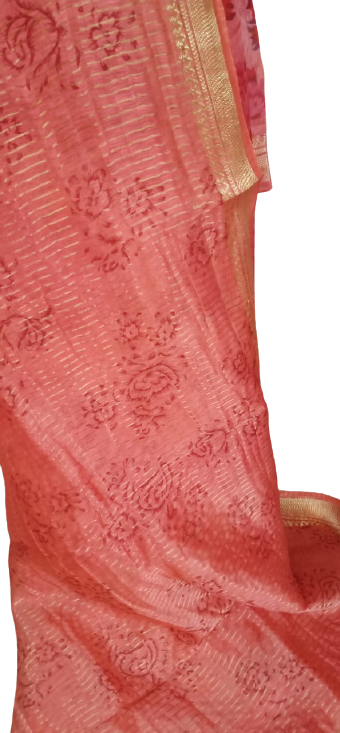 Organza Silk Linen Saree SILK ZONE