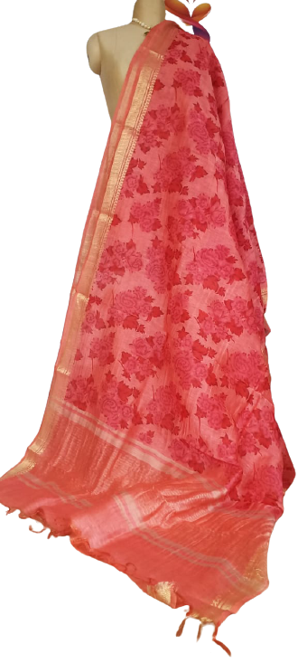 Organza Silk Linen Saree SILK ZONE