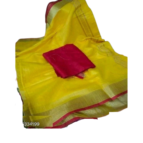 Khadi Linen Saree M J HANDLOOM