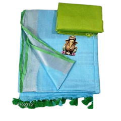 Khadi Linen Saree M J HANDLOOM