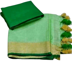 Khadi Linen Saree M J HANDLOOM