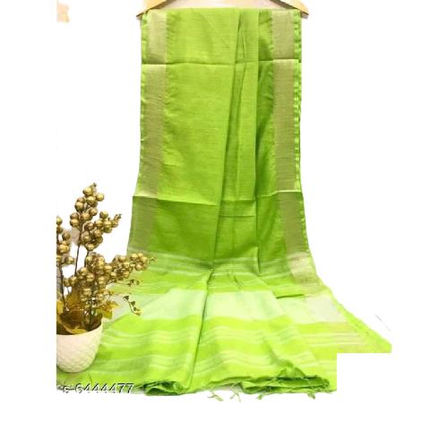 Khadi Linen Saree M J HANDLOOM