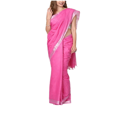 Khadi Linen Saree M J HANDLOOM