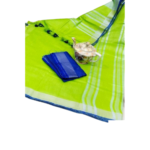 Khadi Linen Saree M J HANDLOOM