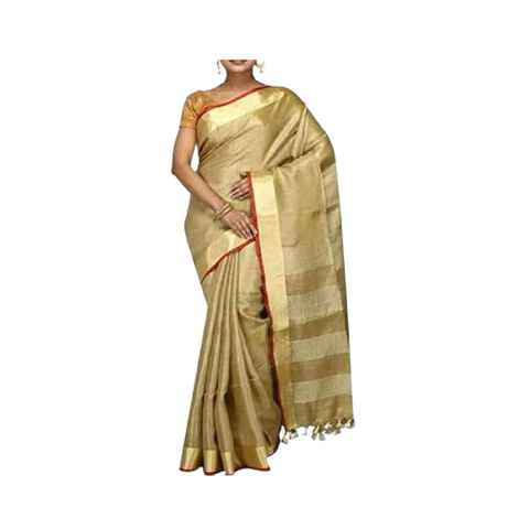 Khadi Linen Saree M J HANDLOOM