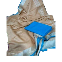 Khadi Linen saree M J HANDLOOM
