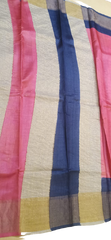 Pure Tussar Silk print saree