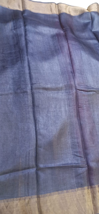 Pure Tussar Silk print saree