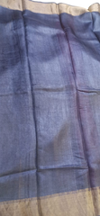 Pure Tussar Silk print saree