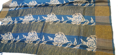 Pure Tussar Silk print saree