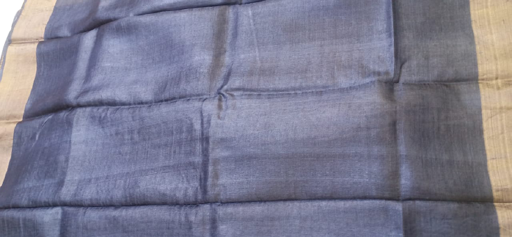 Pure Tussar Silk print saree