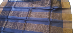 Pure Tussar Silk print saree